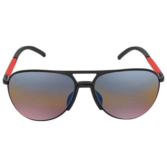 Prada Blue Red Mirror Men's Sunglasses - Picture 3 of 4